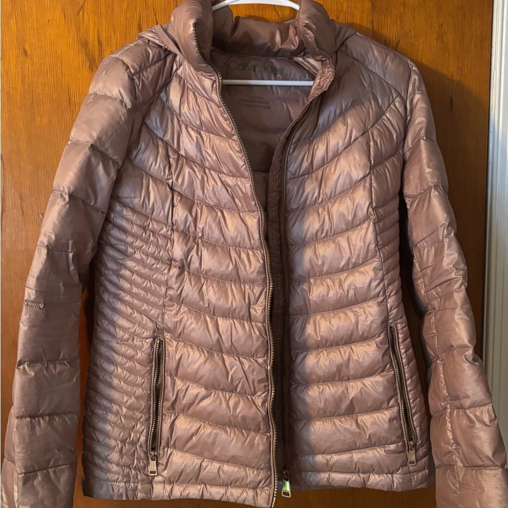 Calvin Klein Women's Puffer Jacket - Mauve
